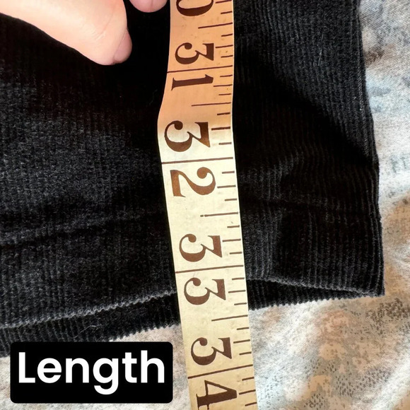 Cherokee Corduroy Maxi Skirt Size 18 Black Whimsigoth Goth Witchy Y2K 90s Grunge - Picture 12 of 13
